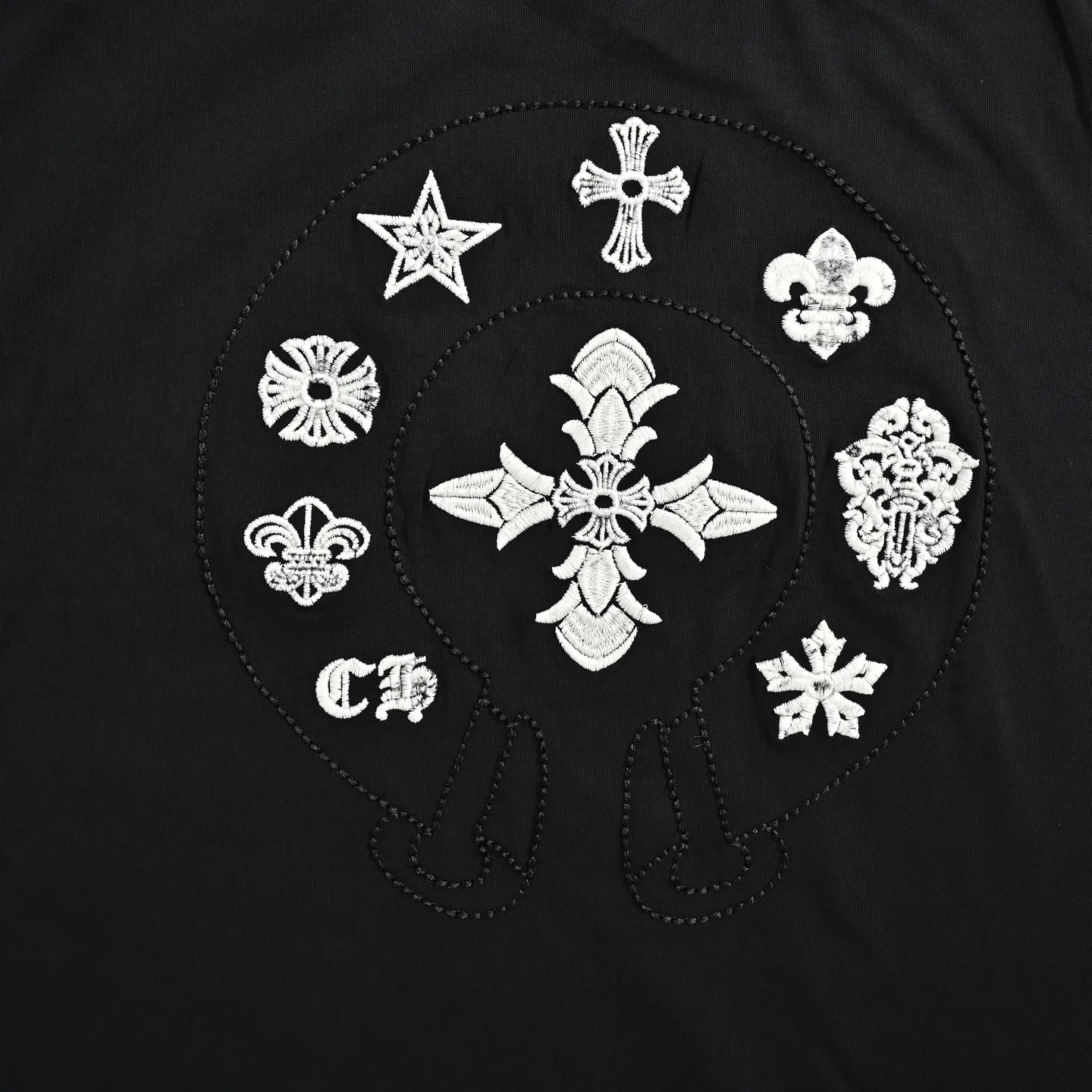 Louis Vuitton/Louis Vuitton warm Color Change embroidered logo short sleeves
